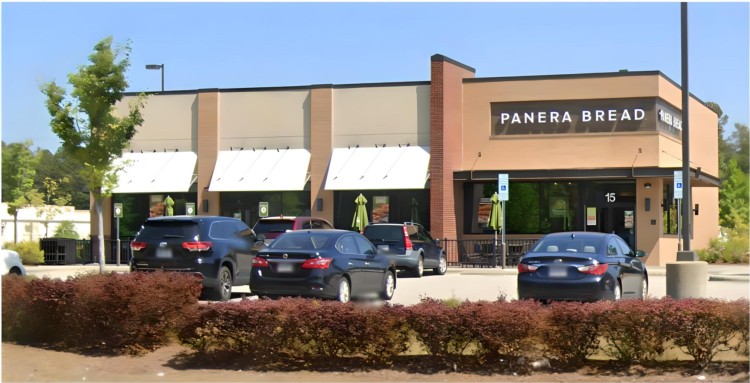 Exterior view of Panera Bread restaurant